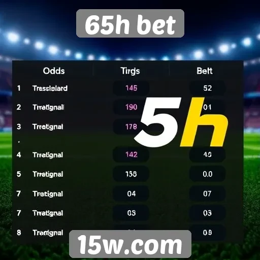 Comparação de odds no 65h bet com concorrentes